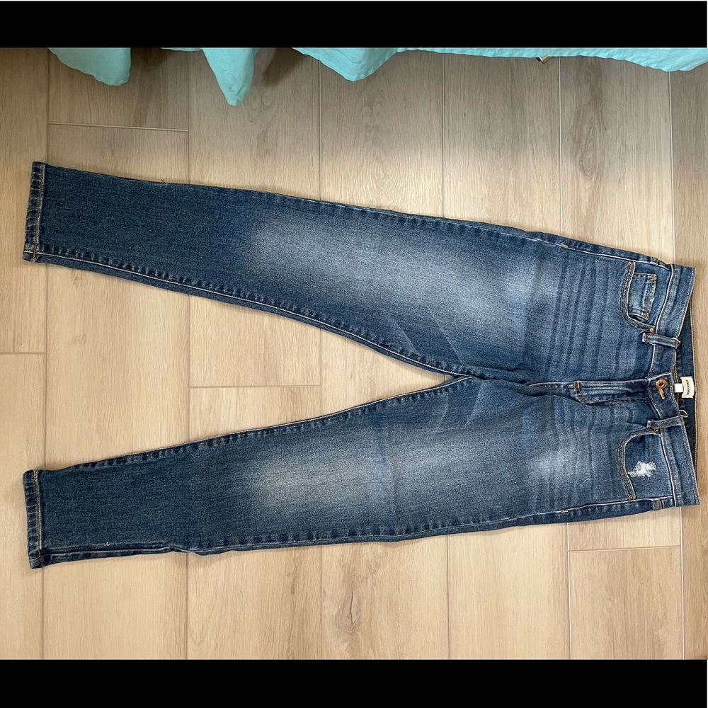 Straight leg denim jeans, size 1, sneak peek